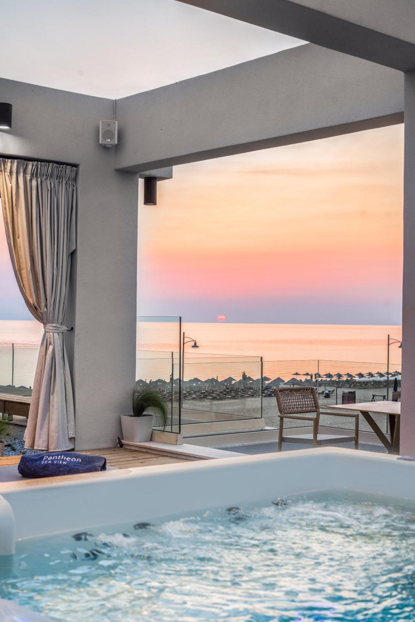 Aparthotel Pantheon Sea View Neoi Poroi Exterior foto