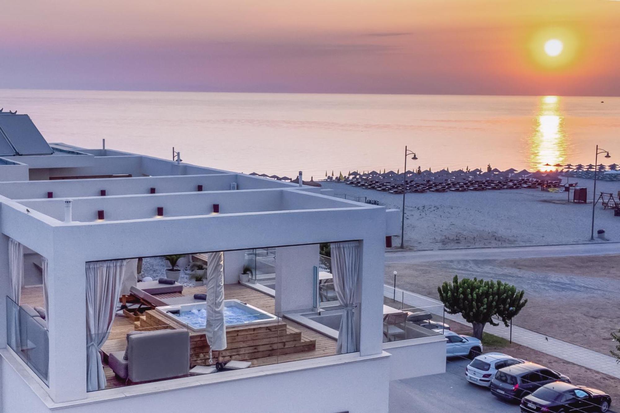 Aparthotel Pantheon Sea View Neoi Poroi Exterior foto